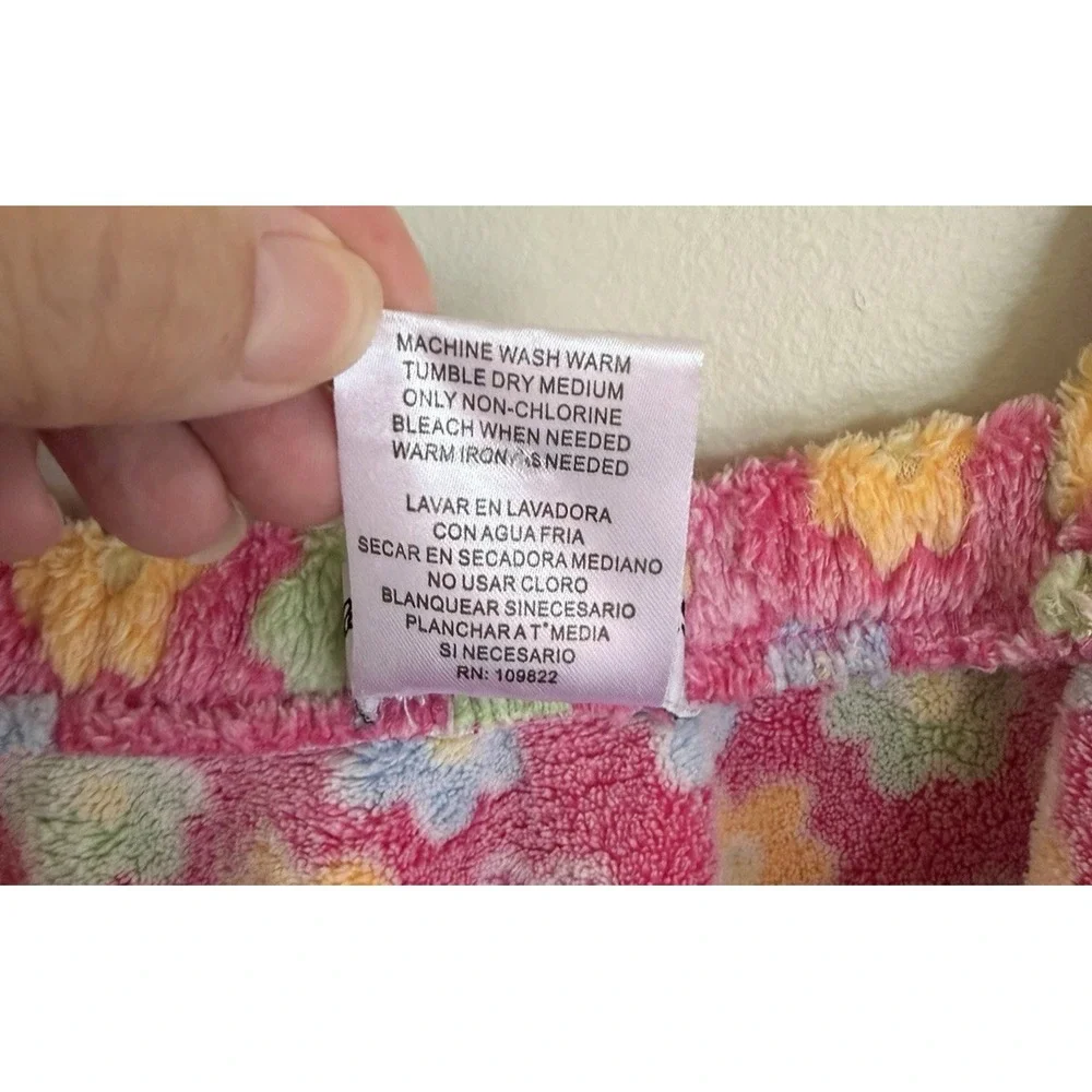 Natural Uniforms Floral Print Towel Wrap Coverup Boho Hippie Beach Medium